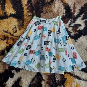 Trashy Diva Mah Jong Skirt size 10 GUC